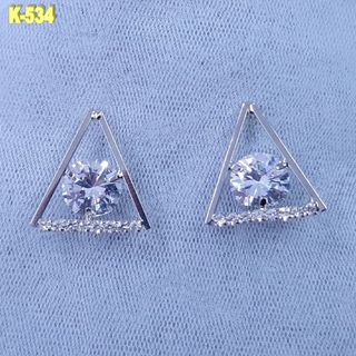 Pendientes Pedrería Novia Plateadas