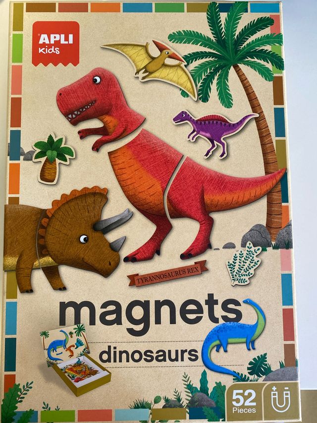Magneti a forma di dinosauro Apli Kids - 52 pezzi