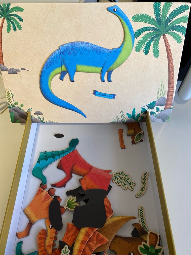 Magneti a forma di dinosauro Apli Kids - 52 pezzi