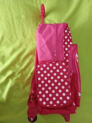 Mochila Minnie Mouse c/ rodinhas