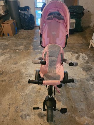 Triciclo infantil rosa K2