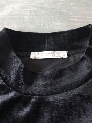 Camisa Zara terciopelo 