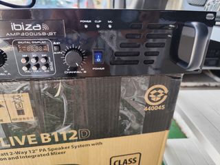 ibiza AMP300USB-BT: Etapa potencia 300W entradas