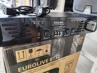ibiza AMP300USB-BT: Etapa potencia 300W entradas