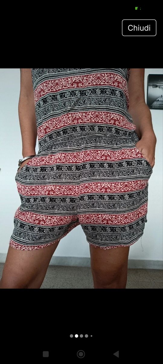 Tutina estiva donna - Rosso&Nero