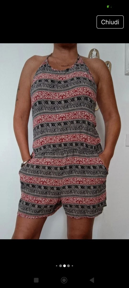 Tutina estiva donna - Rosso&Nero