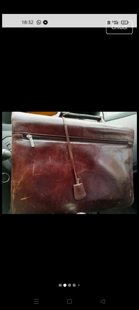 Cartella Gion Marrone vintage ostia lido