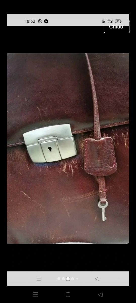 Cartella Gion Marrone vintage ostia lido