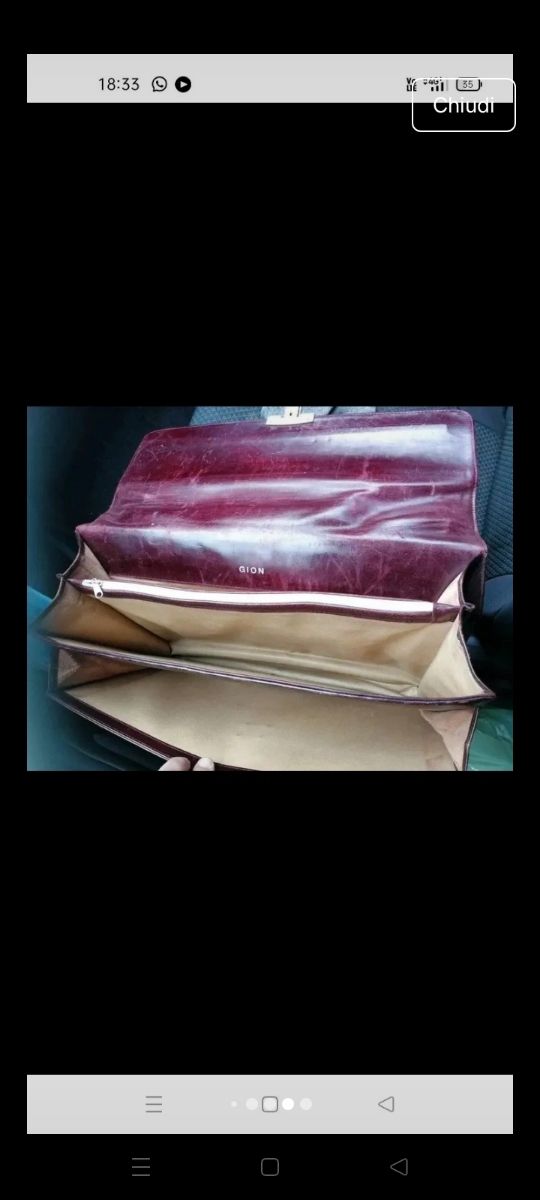 Cartella Gion Marrone vintage ostia lido