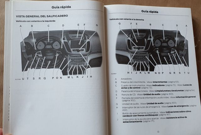 Manuale Ford Kuga 2017
