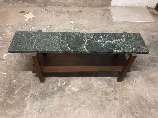 Mesa auxiliar de mármol Rectangular