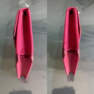 PRADA TARJETERO MONEDERO PIEL ROSA 