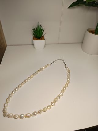 Collar y pulsera perlas cultivadas