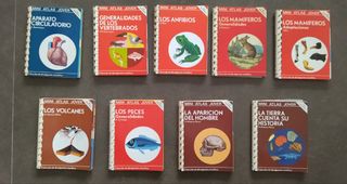 Lote 9 tomos MINI ATLAS JOVER 1979-1980