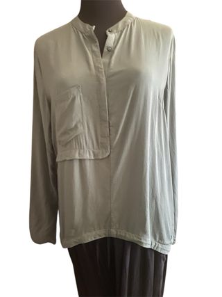 Camisa Skunkfunk manga larga verde oliva