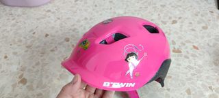 Casco B'Twin 500 XS rosa niña 48,52cm