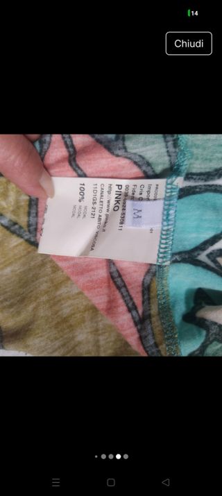 Vestito Pinko estivo multicolor tg 5