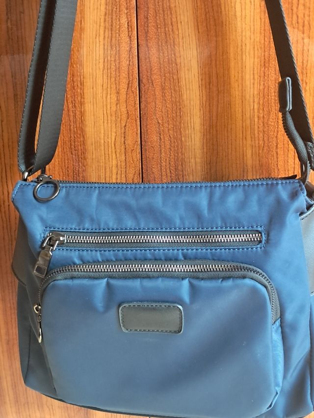 Bolso bandolera azul mujer