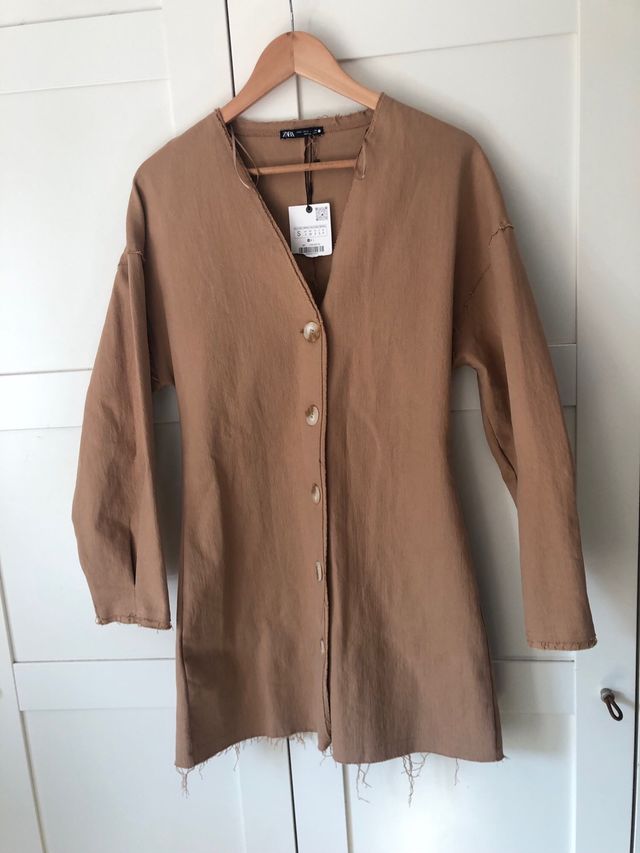 Vestido Zara marrón talla S