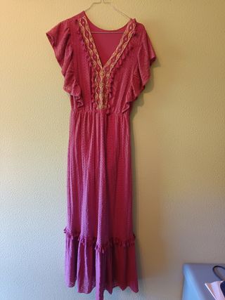 Vestido boho rojo