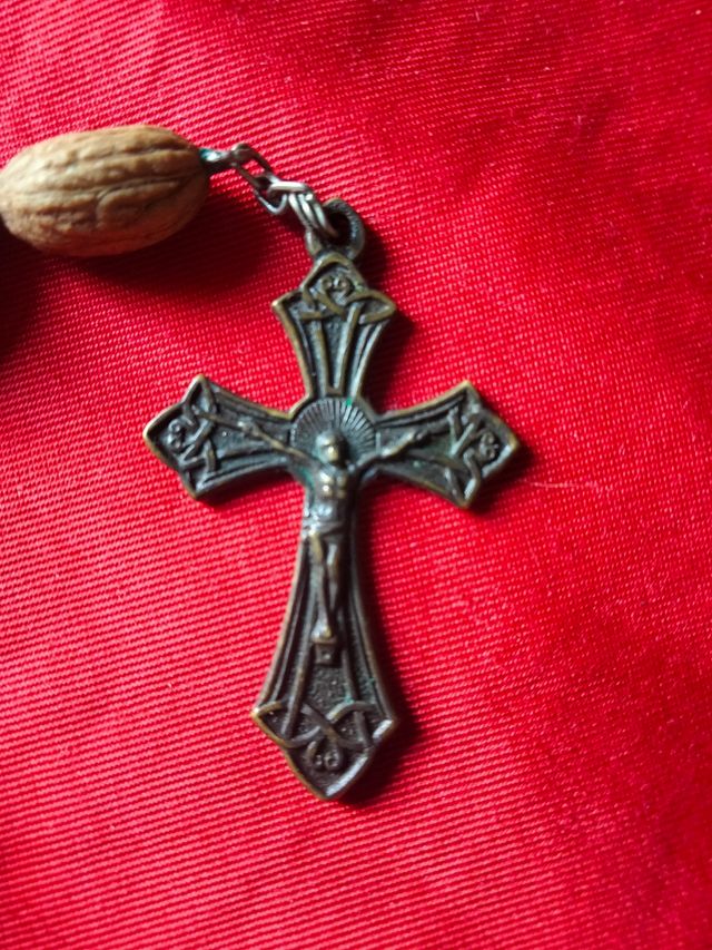 Antico rosario osso di ulivo roma