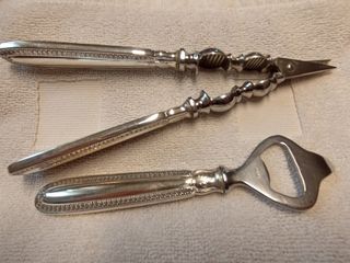 Set Apribottiglie & SchiacciaNoci Argento 800