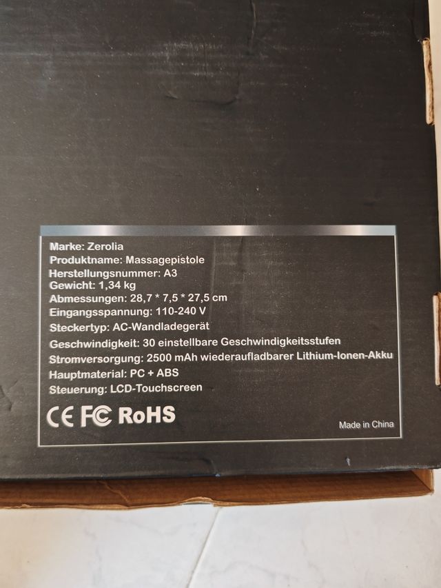 Pistola de masaje URGE negociable