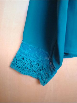 Blusa encaje Verde