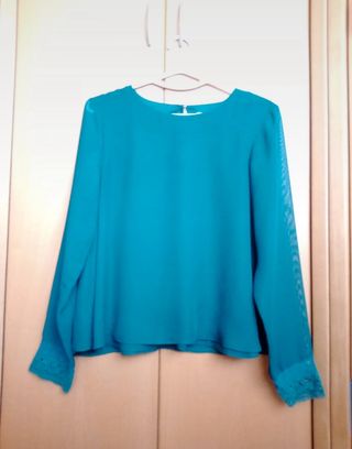 Blusa encaje Verde