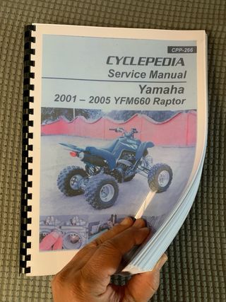 Manual Yamaha YFM660 Raptor 2001-2005