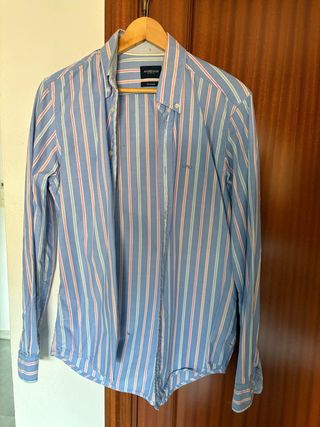 Camisa McGregor Oxford azul a rayas