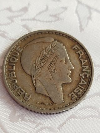 Argelia 100 francos 1950 moneda