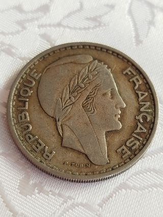 Argelia 100 francos 1950 moneda
