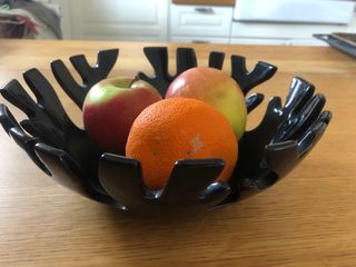 Portafrutta Ceramica Nera TODO MUNDO