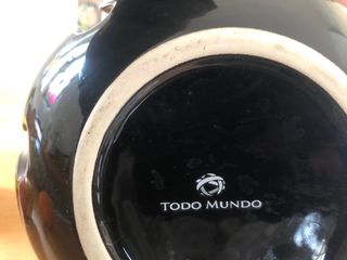 Portafrutta Ceramica Nera TODO MUNDO