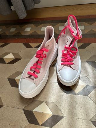 Converse altas rosa claro y fucsia a estrenar