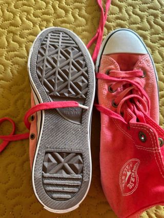 Converse bota rosa degradado