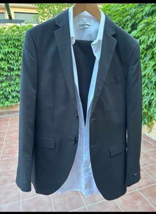 Traje hombre negro - talla M