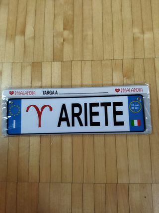 Targa segno zodiacale ariete