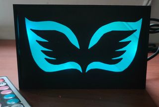 LightBox Actarus Logo 3dPrint 13Cmx8Cm
