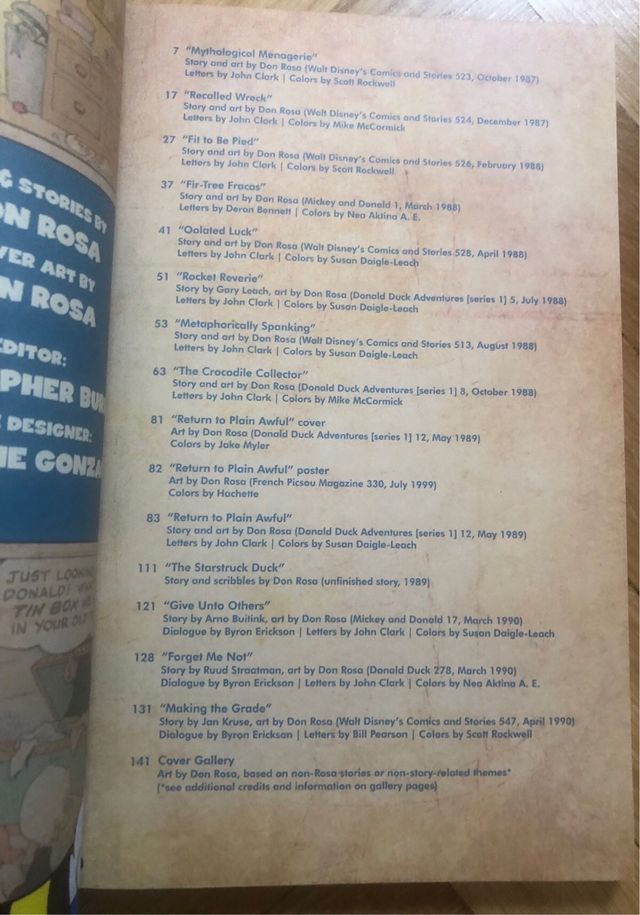 Walt Disney Treasury Donald Duck Volume 1 Don Rosa