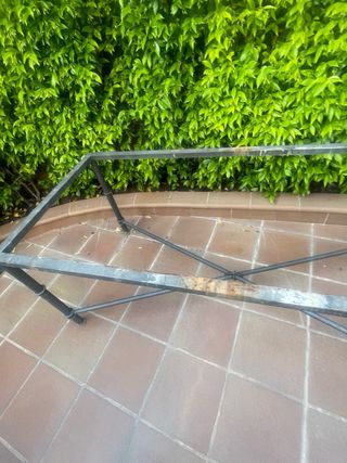 Mesa exterior forja negra