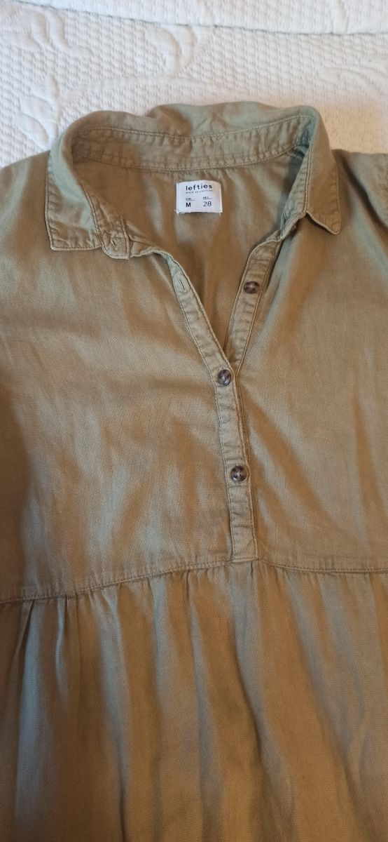 Vestido largo verde oliva talla M