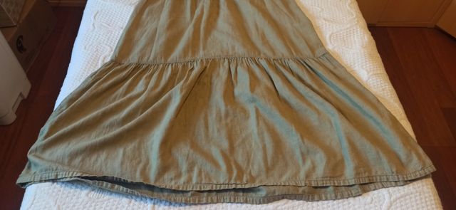 Vestido largo verde oliva talla M