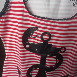 Camiseta sin mangas de rayas