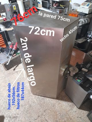 CAMPANA EXTRACTORA 2M 4 FILTROS 