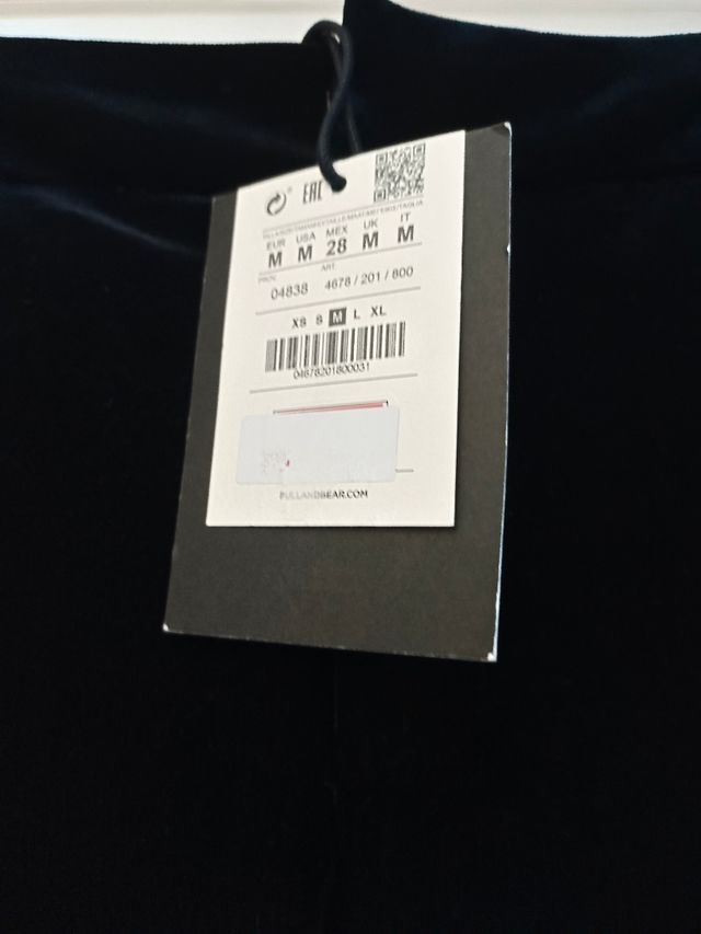 Pantalón de terciopelo negro