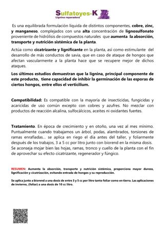 SULFATOYES-K PARA MANTENER PERFECTO TU BONSAI