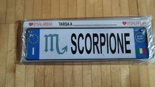 targa segno zodiacale SCORPIONE