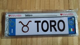 targa segno zodiacale TORO
